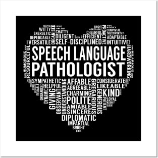 Speech Language Pathologist Heart Posters and Art